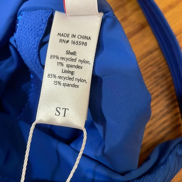 Andie The Marco One Piece LT Rib Swimsuit Mazarine Size S Tall NWT - Picture 6 of 7